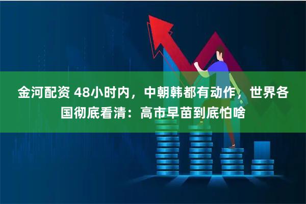金河配资 48小时内，中朝韩都有动作，世界各国彻底看清：高市早苗到底怕啥